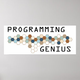 Genius programmeren poster