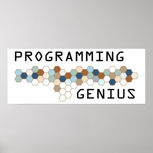 Genius programmeren poster (Voorkant)