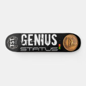 GENIUS STATUS Skateboard, 7¾" Deck Persoonlijk Skateboard (Horizontaal)