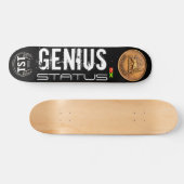 GENIUS STATUS Skateboard, 7¾" Deck Persoonlijk Skateboard (Horizontaal)