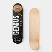 GENIUS STATUS Skateboard, 7¾" Deck Persoonlijk Skateboard (Voorkant)