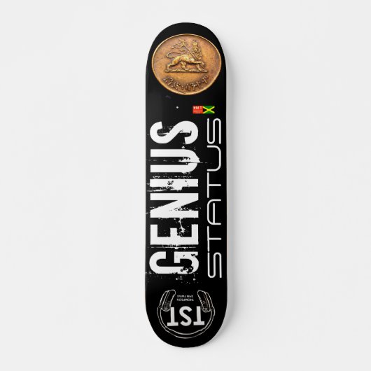 GENIUS STATUS Skateboard, 7¾" Deck Persoonlijk Skateboard (Voorkant)