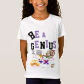 GENIUS T-shirt 4 meisjesnaam op achterzijde (Voorkant)