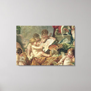 Genius Teaching the Arts, 1761 Canvas Afdruk