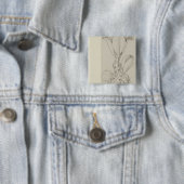 Genius van de Lily, 1809 Vierkante Button 5,1 Cm (In situ)