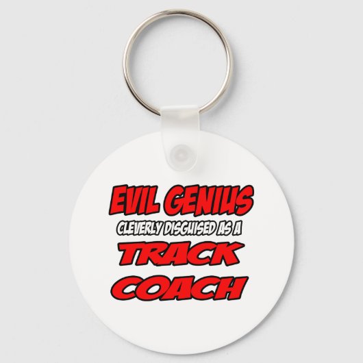 Genius van het aambeeld...Coach volgen Sleutelhanger (Voorkant)
