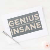 GENIUS VS INSANE aangepaste stickers (Envelop)