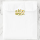 GENIUS VS INSANE aangepaste stickers (Tas)