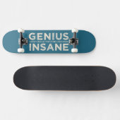 GENIUS VS INSANE Custom skateboard (Horizontaal)