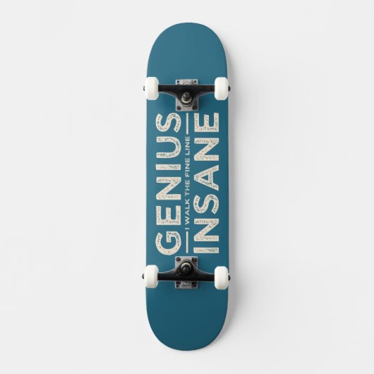 GENIUS VS INSANE Custom skateboard (Voorkant)