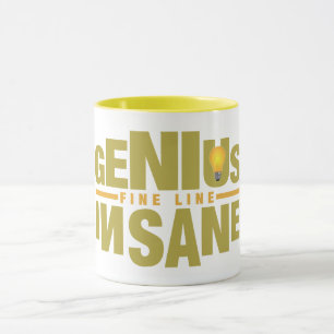 GENIUS VS INSANE mok - kies stijl en kleur
