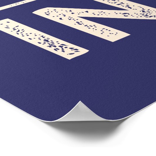 GENIUS VS INSANE poster aangepaste kleur (Hoek)