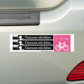 Geniuses Ride Bikes Bumpersticker (Op auto)