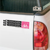 Geniuses Ride Bikes Bumpersticker (Op Truck)