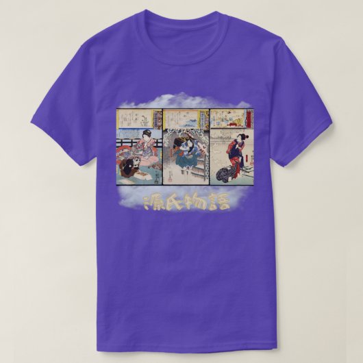 Genji Monogatari UkiyoE Trifold v1 T-shirt (Design voorkant)
