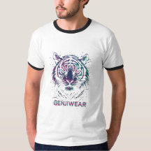 Genjiwear Glitch Tijger – Neon Cyber Beest Streetw
