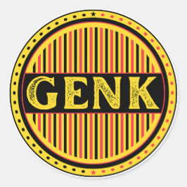 Genk City Pride Embleem – Belgische identiteit Ronde Sticker