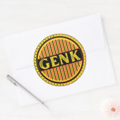 Genk City Pride Emblem – Belgian Identity Ronde Sticker (Envelop)