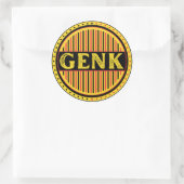Genk City Pride Emblem – Belgian Identity Ronde Sticker (Tas)