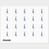 Genki girl ronde sticker (Vel)