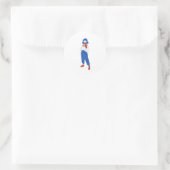 Genki girl ronde sticker (Tas)