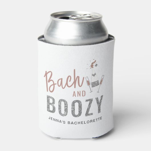 GENNA | Bach en Boozy Roos Gold Bachelorette Blikjeskoeler (Blikje Voorkant)
