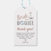 GENNA Roos Gold Silver Glitter Bride & Boujee Cadeaulabel (Voorkant)