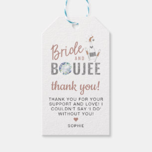 GENNA Roos Gold Silver Glitter Bride & Boujee Cadeaulabel