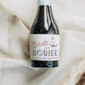 Genna - Roos Gold Silver Glitter Bride & Boujee Sparkling Wijnetiket
