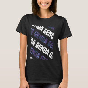 Genoa Camo Pattern Paarse Camouflage T-shirt