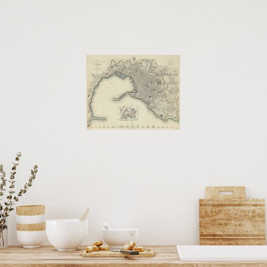 Genoa Genova Genes Poster (Keuken)