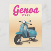 Genoa Italië scooter Briefkaart (Voorkant)