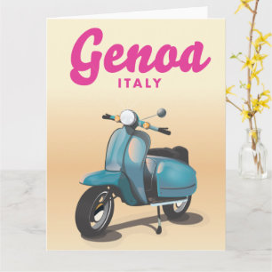 Genoa Italië scooter Kaart