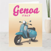 Genoa Italië scooter Kaart (Voorkant)