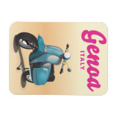 Genoa Italië scooter Magneet (Horizontaal)