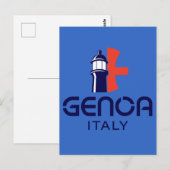 Genoa Italy Europe Briefkaart (Voorkant / Achterkant)