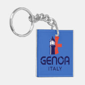 Genoa Italy Europe Sleutelhanger (Voorkant Links)