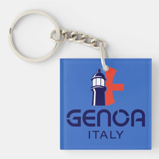Genoa Italy Europe Sleutelhanger (Voorkant)
