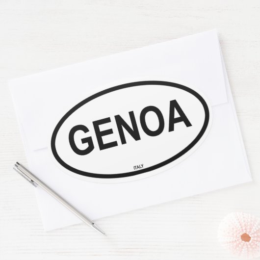 GENOA OVALE STICKER (Envelop)