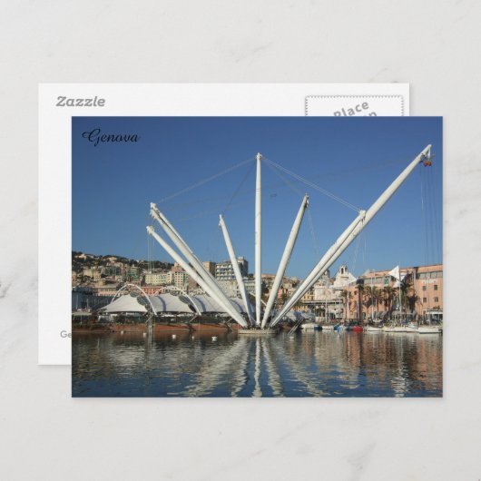 Genoa Port Briefkaart (Voorkant / Achterkant)