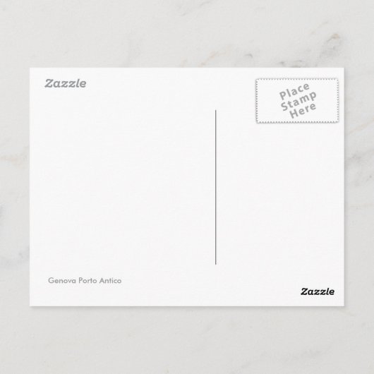 Genoa Port Briefkaart (Achterkant)