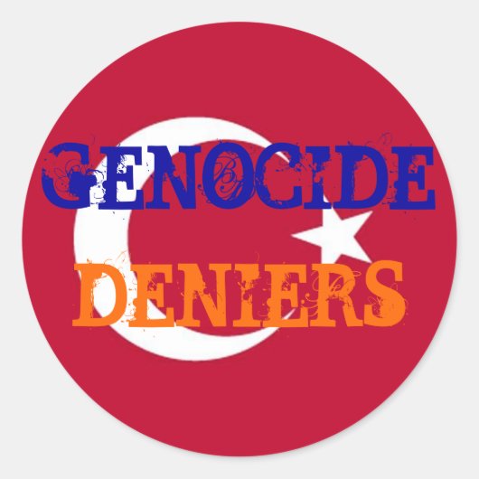 Genocide Deniers Sticker (Voorkant)