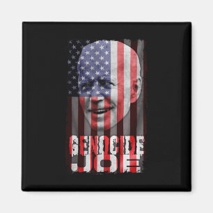 Genocide Joe Biden Anti Biden Amerikaanse Vlag Vam Magneet