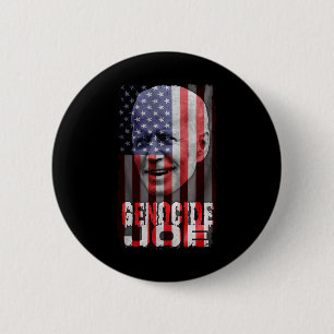 Genocide Joe Biden Anti Biden Amerikaanse Vlag Vam Ronde Button 5,7 Cm