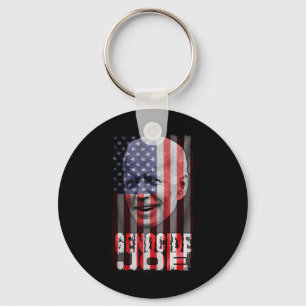 Genocide Joe Biden Anti Biden Amerikaanse Vlag Vam Sleutelhanger