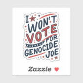 GENOCIDE JOE STICKER (Vel)