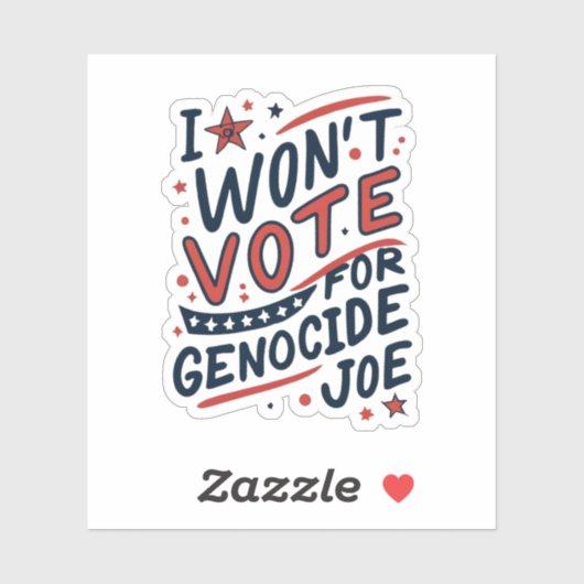 GENOCIDE JOE STICKER (Vel)