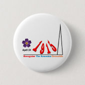 Genocide Memorial Ronde Button 5,7 Cm (Voorkant)