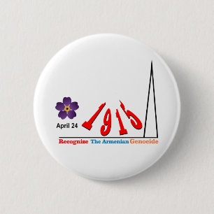 Genocide Memorial Ronde Button 5,7 Cm