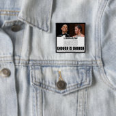 Genoeg - Anti-Obamas Vierkante Button 5,1 Cm (In situ)